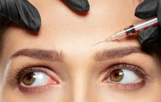 عکس تزریق بوتاکس پیشانی