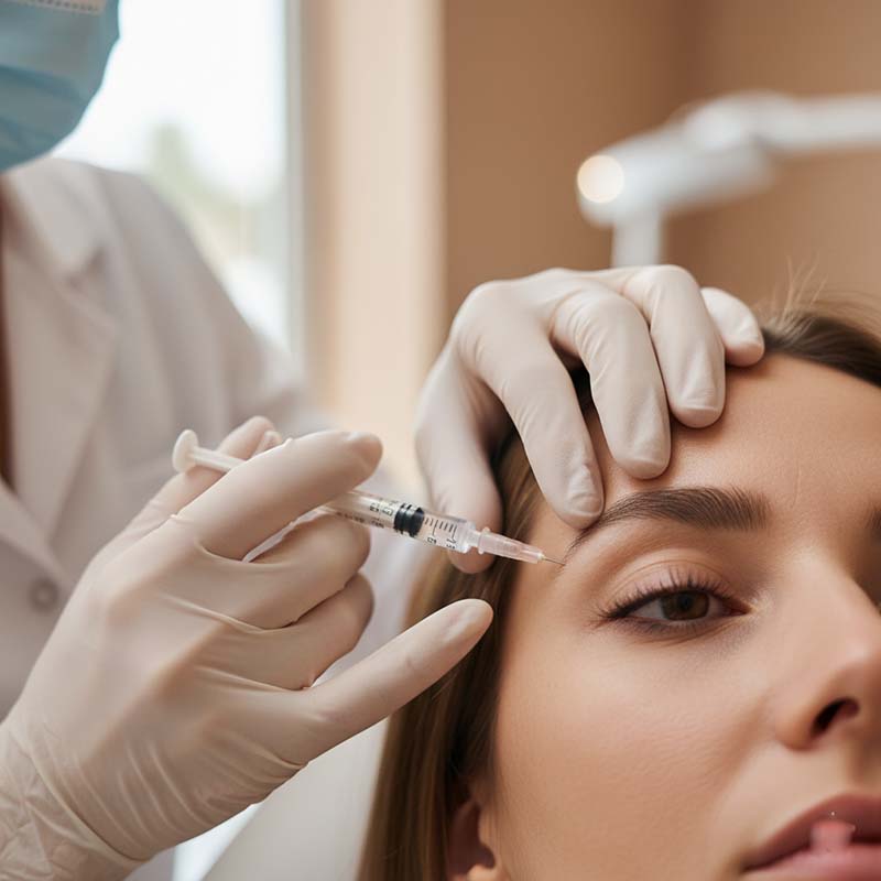 تزریق بوتاکس در گوشه چشم برای کاهش خطوط